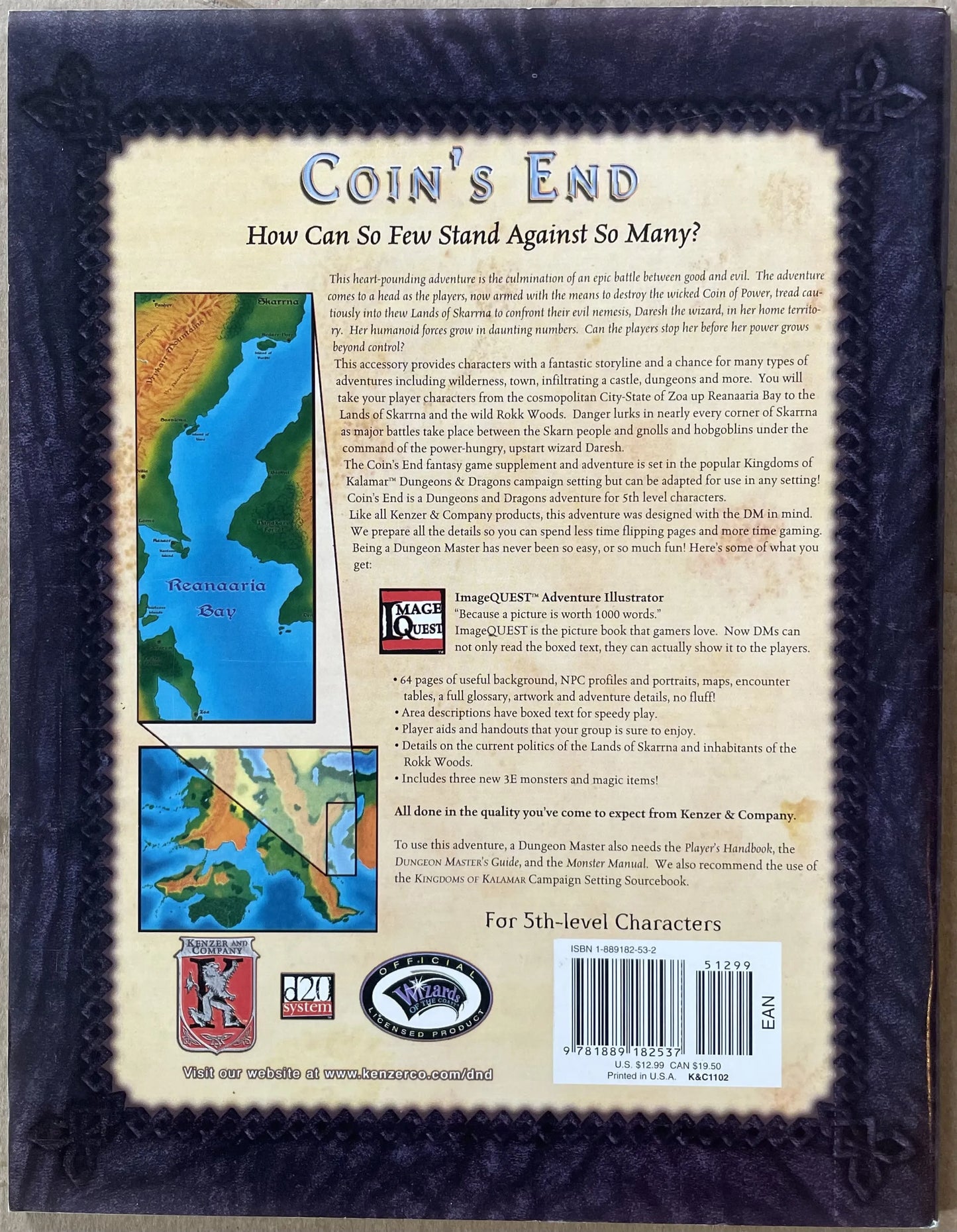 Coin's End Kingdoms of Kalamar D&D 3e - Lichyard Games