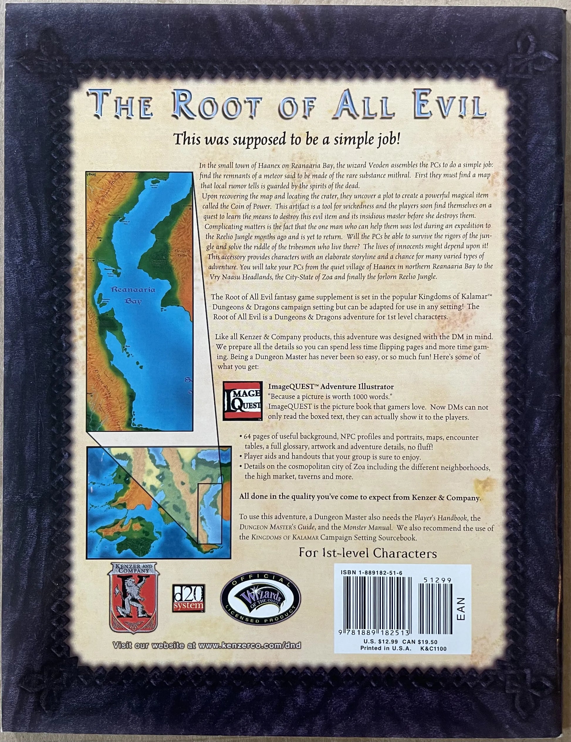 The Root of All Evil Kingdoms of Kalamar D&D 3e - Lichyard Games