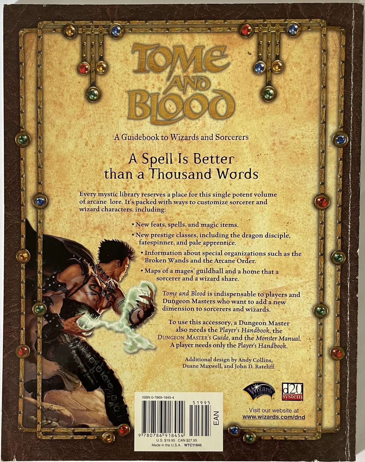 Tome and Blood: A Guidebook to Wizards and Sorcerers Dungeons & Dragons 3e - Lichyard Games