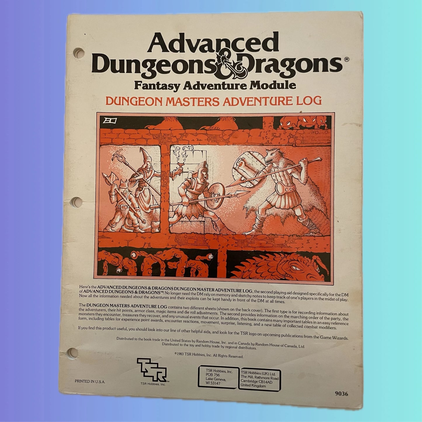 Dungeon Masters Adventure Log 9036 Advanced Dungeons & Dragons - Lichyard Games