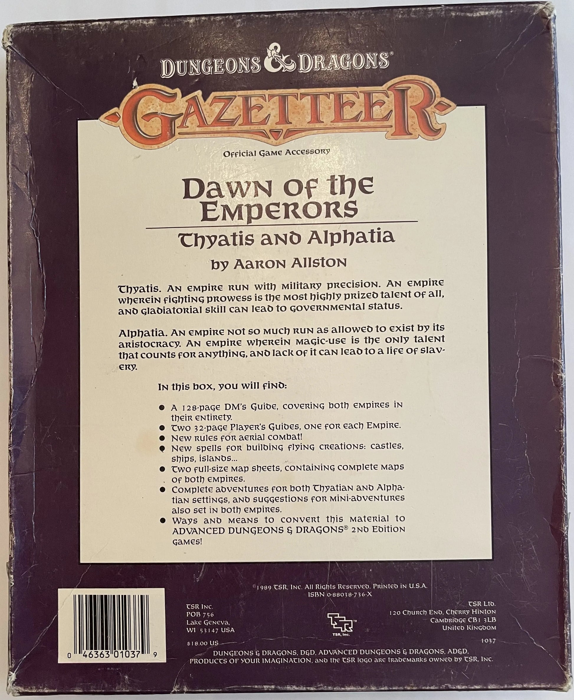Dawn of the Emperors Thyatis and Alphatia Gazetteer D&D - Lichyard Games