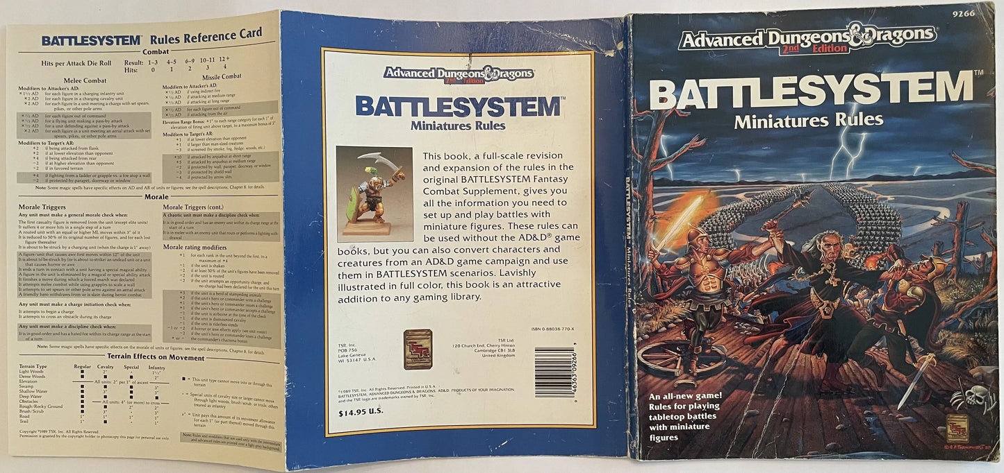 Battlesystem Miniatures Rules 9266 AD&D 2e - Lichyard Games