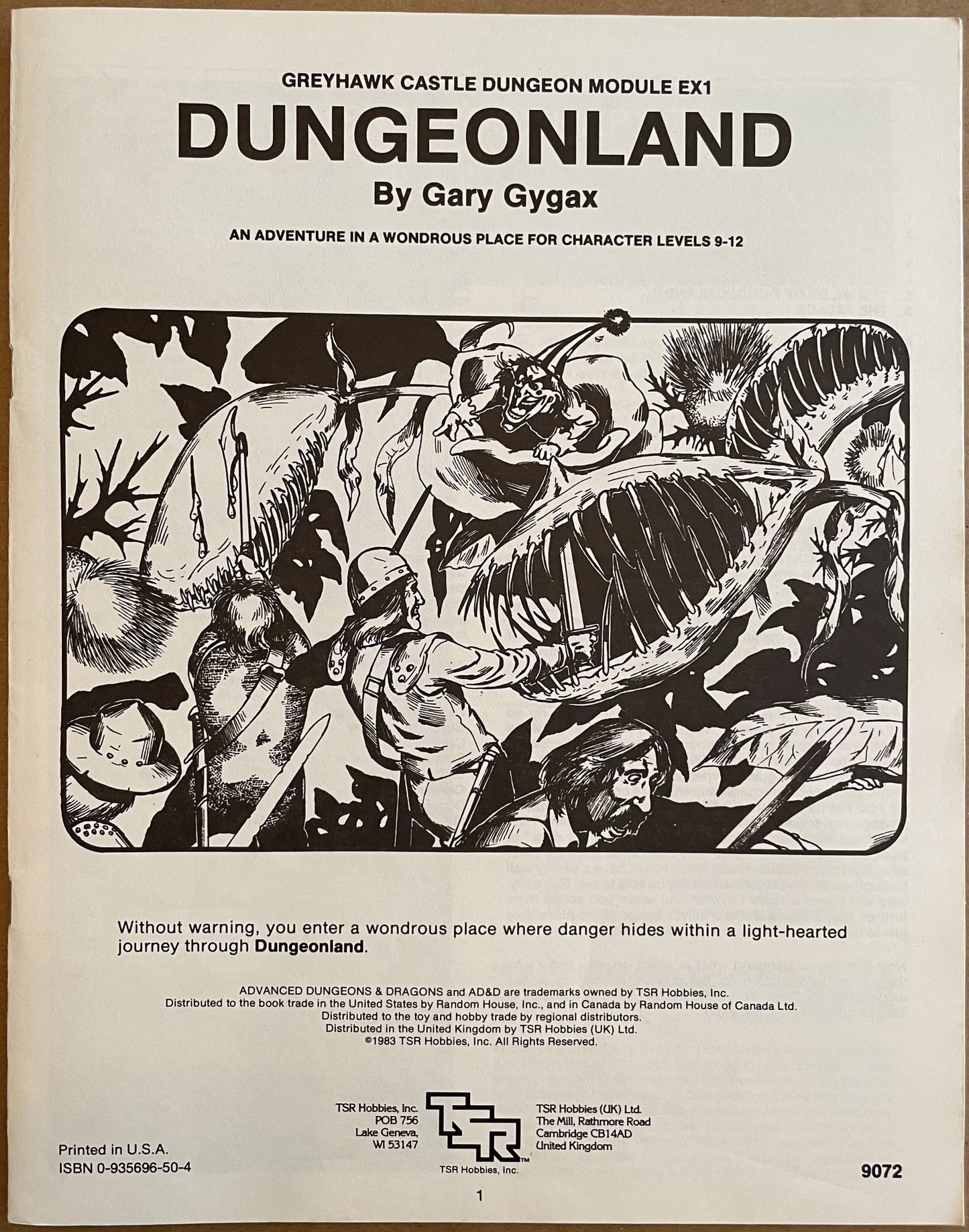 Dungeonland EX1 9072 Advanced Dungeons & Dragons 1e - Lichyard Games