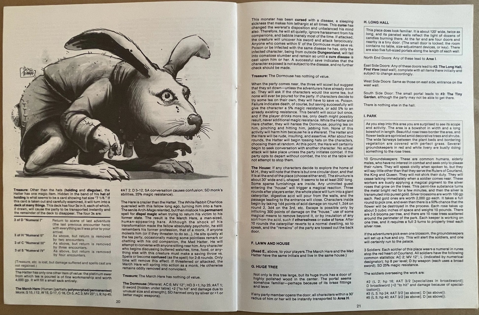 Dungeonland EX1 9072 Advanced Dungeons & Dragons 1e - Lichyard Games