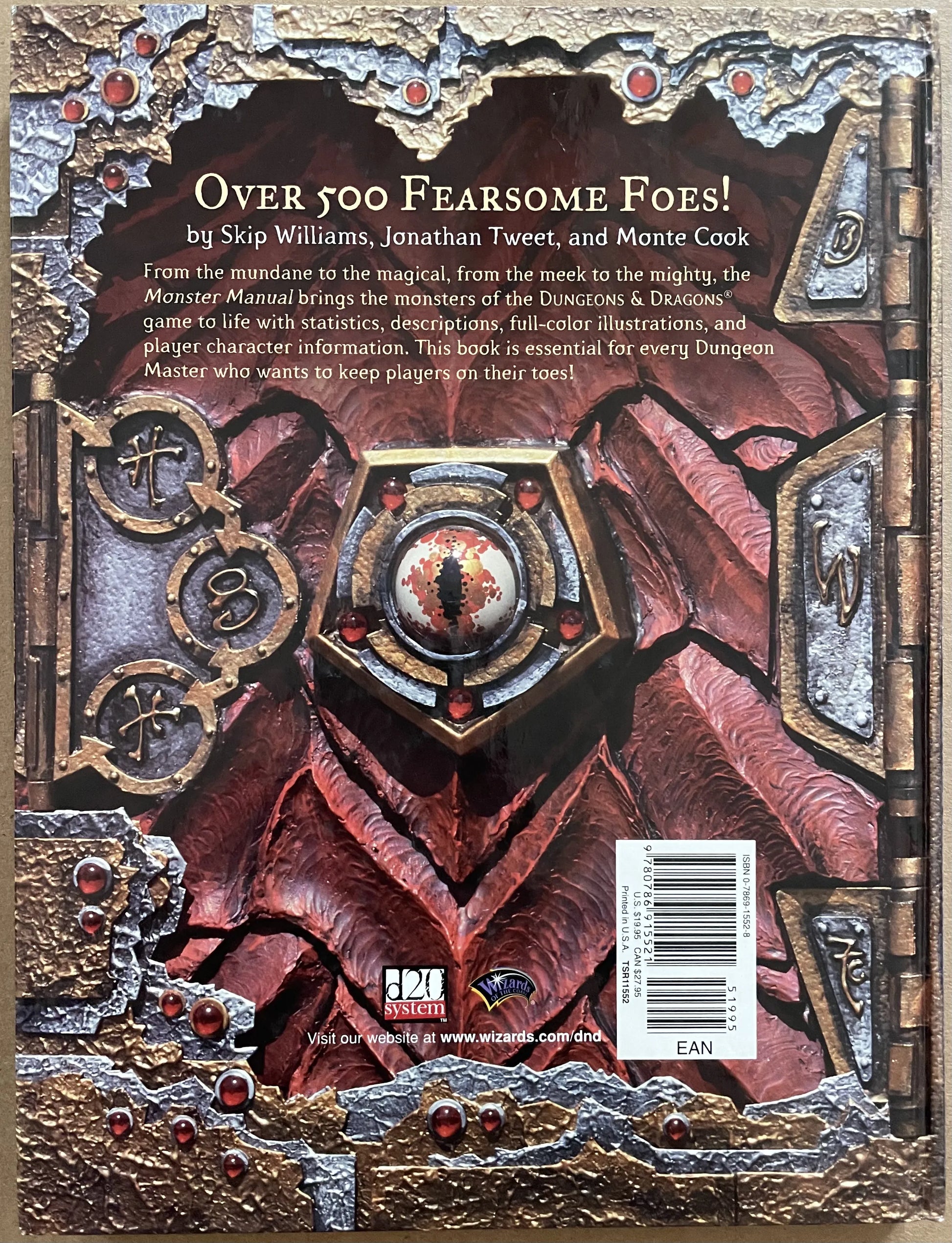 Monster Manual Dungeons & Dragons 3e - Lichyard Games