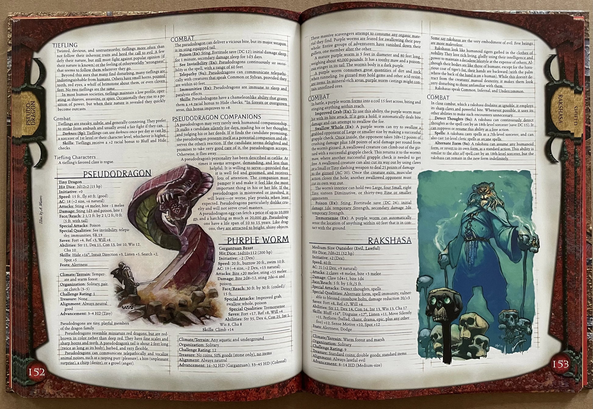 Monster Manual Dungeons & Dragons 3e - Lichyard Games