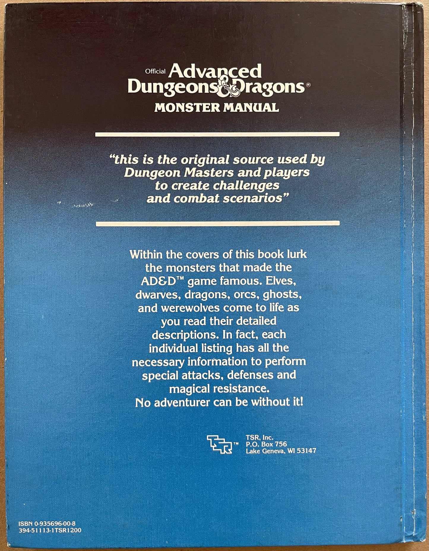 Monster Manual 2009 Advanced Dungeons & Dragons 1e - Lichyard Games