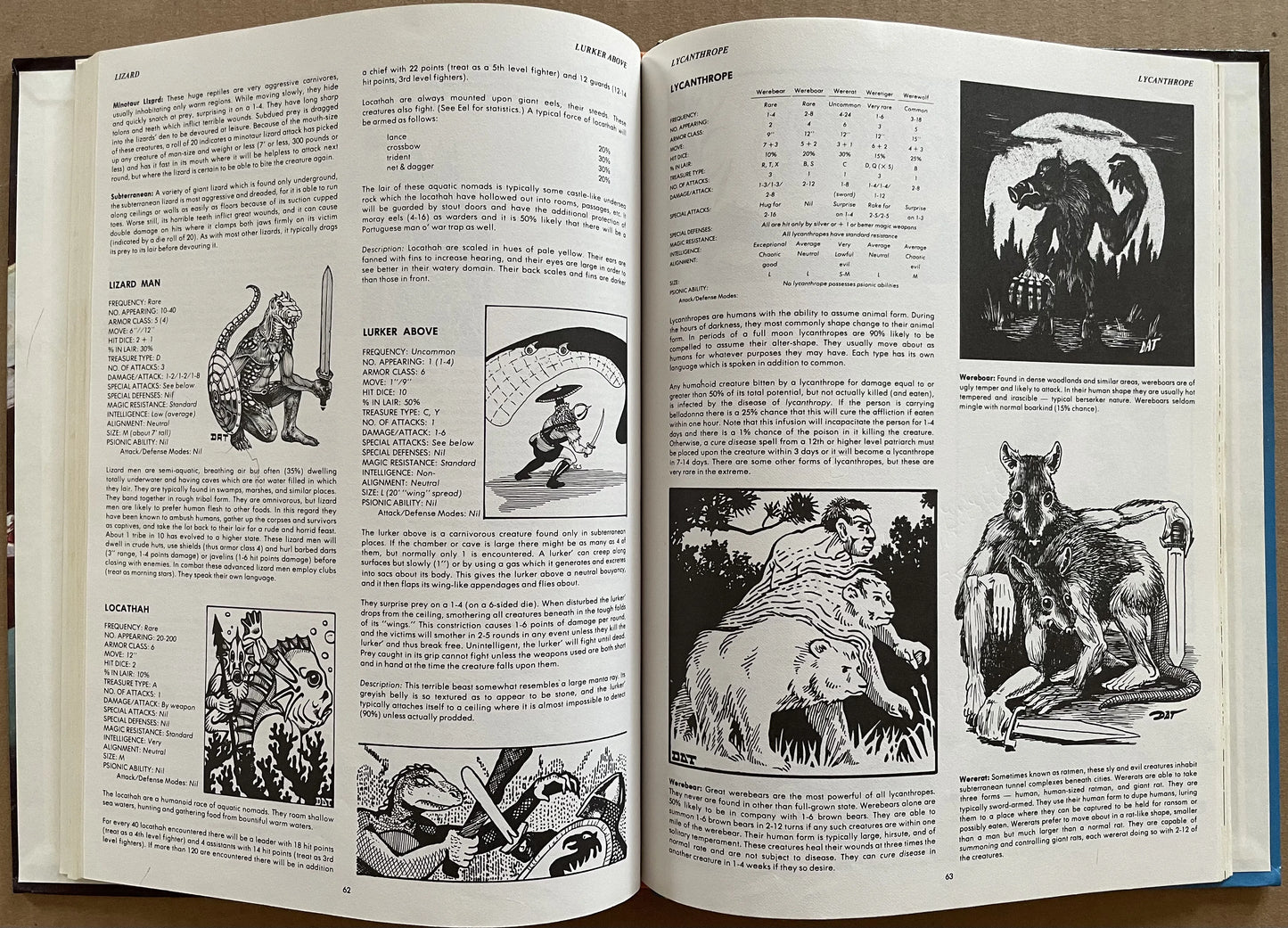 Monster Manual 2009 Advanced Dungeons & Dragons 1e - Lichyard Games