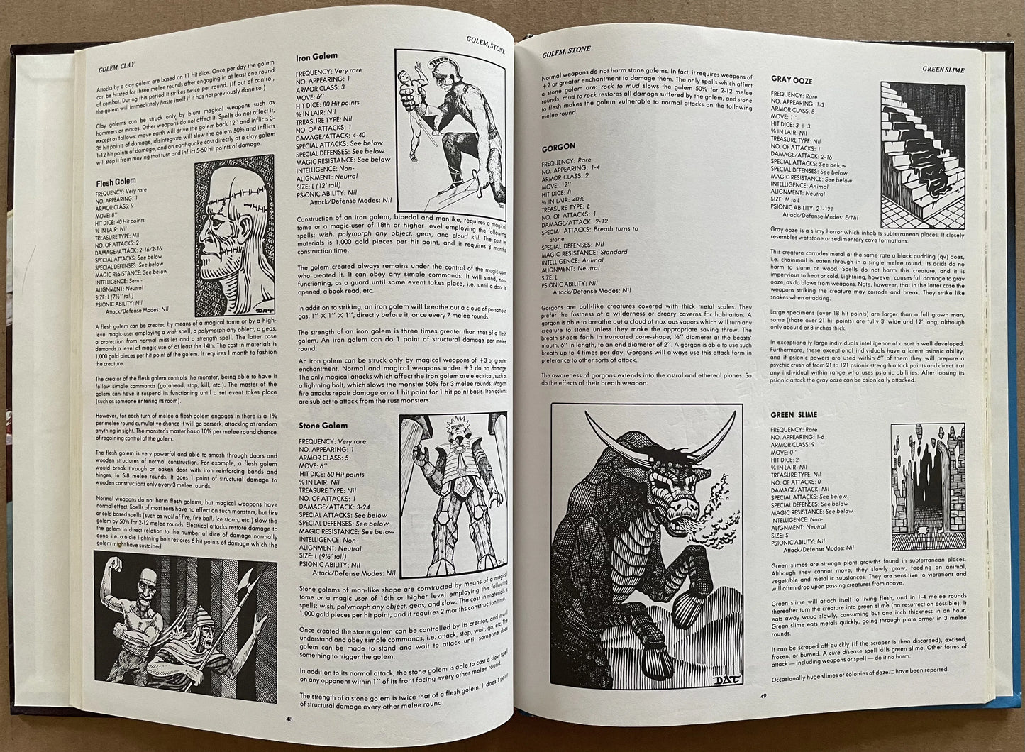 Monster Manual 2009 Advanced Dungeons & Dragons 1e - Lichyard Games