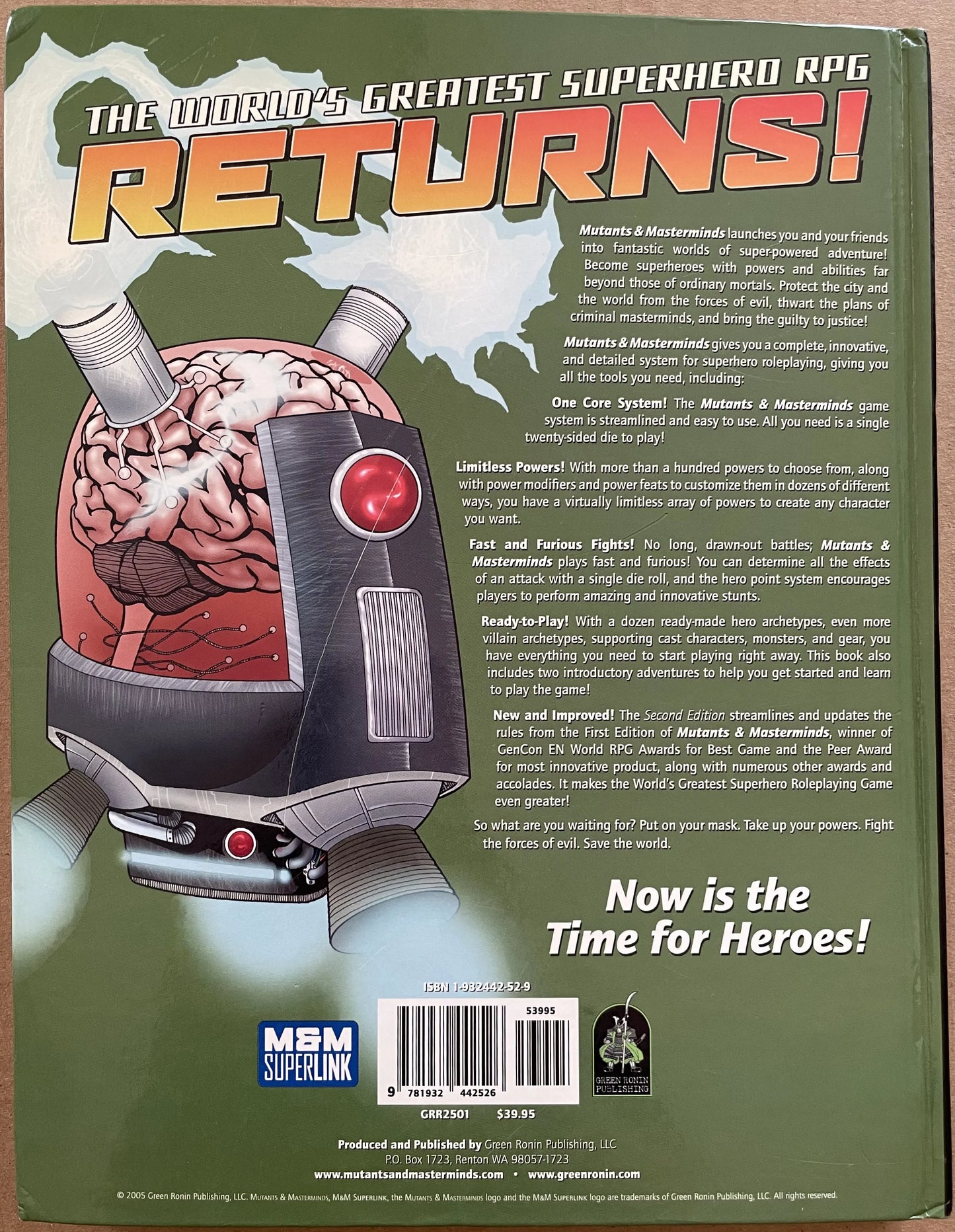 Mutants & Masterminds 2e Core Book Green Ronin GRR2501 - Lichyard Games