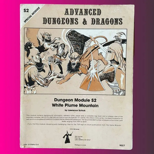 White Plume Mountain S2 9027 AD&D 1e (Monochrome) - Lichyard Games