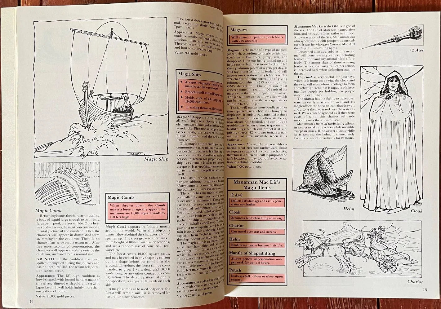 Fantastic Treasures II 730 Role Aids Mayfair Games Advanced Dungeons & Dragons - Lichyard Games