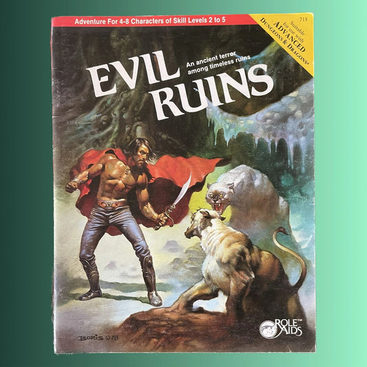 Evil Ruins Role Aids 713 Mayfair Games AD&D - Lichyard Games