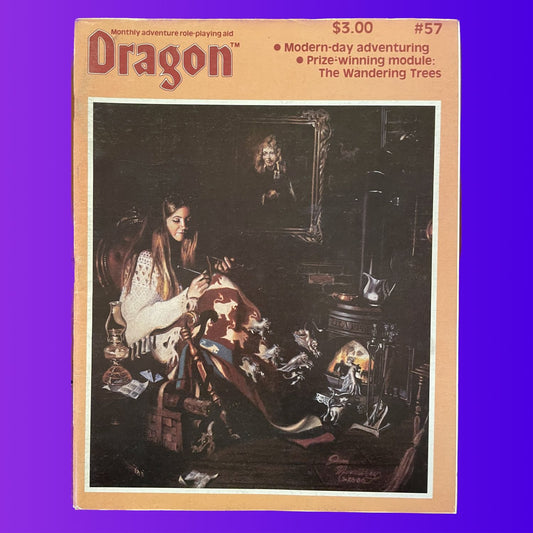 Dragon Magazine #57 January 1982 TSR - Lichyard Games