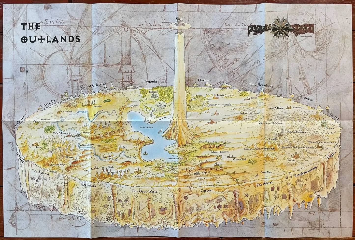 Planescape Boxed Set 2600 Advanced Dungeons & Dragons 2e 1st Printing - Lichyard Games