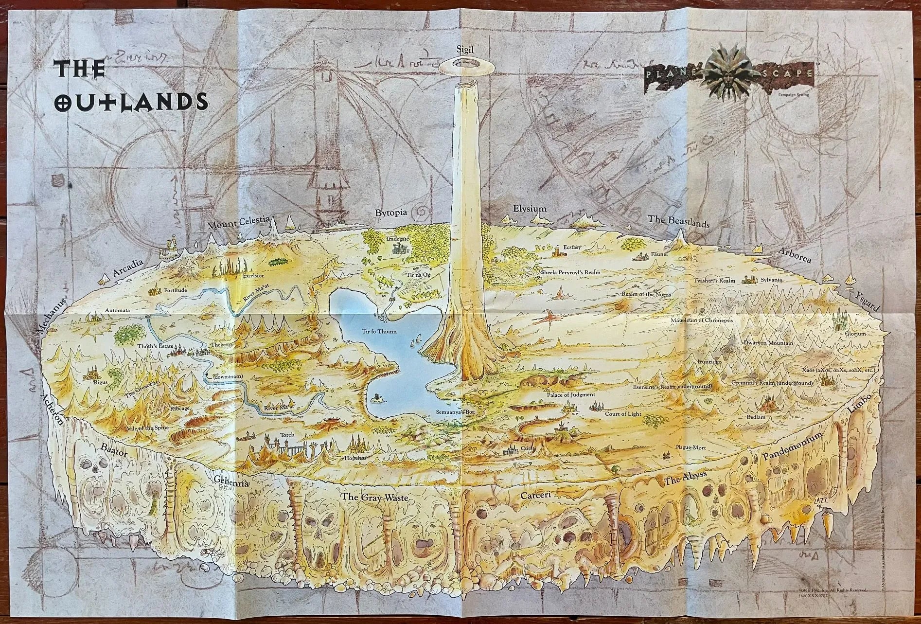 Planescape Boxed Set 2600 Advanced Dungeons & Dragons 2e 1st Printing - Lichyard Games