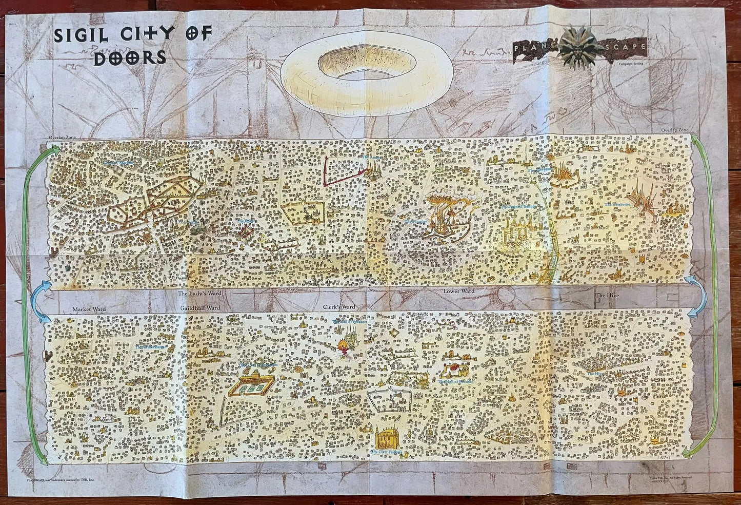 Planescape Boxed Set 2600 Advanced Dungeons & Dragons 2e 1st Printing - Lichyard Games