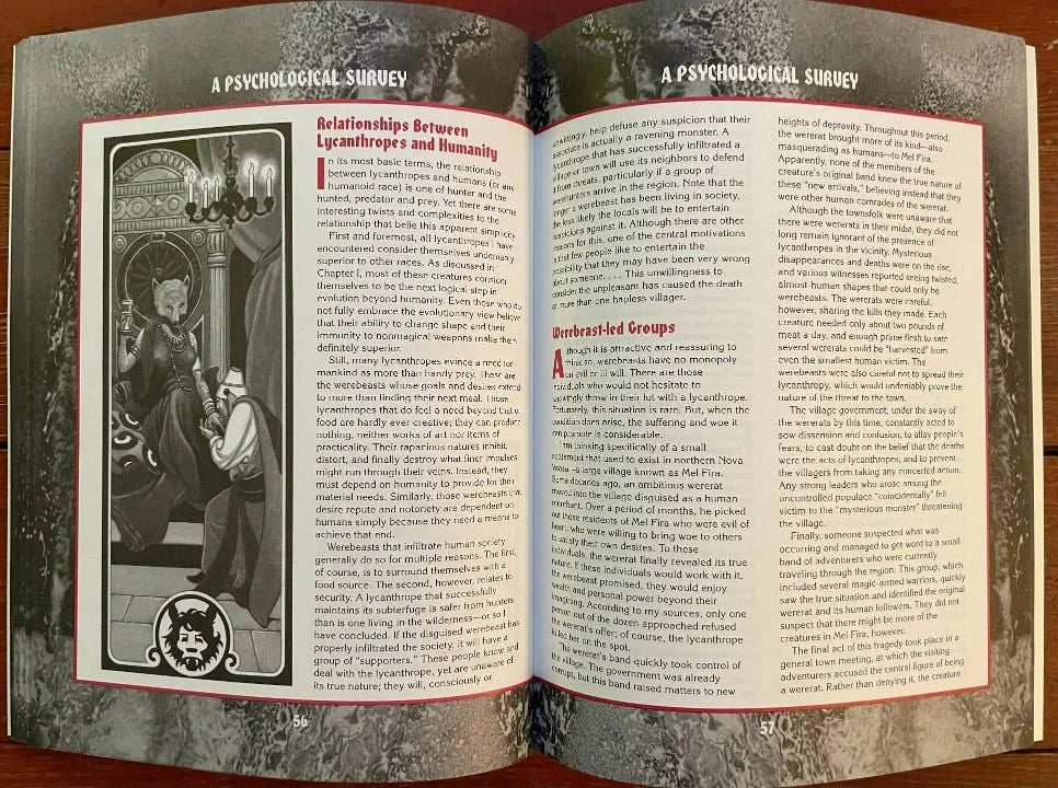 Van Richten's Guide to Werebeasts Ravenloft RR7 9416 AD&D - Lichyard Games