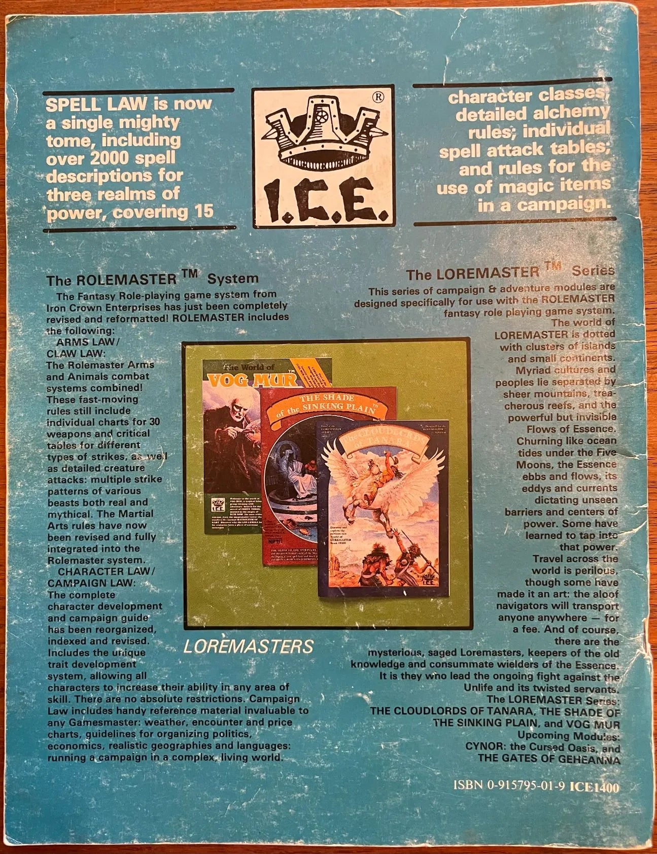 Spell Law Rolemaster RM 1200 ICE - Lichyard Games