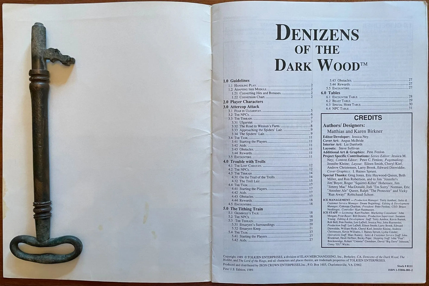Denizens of the Dark Wood 8111 Middle Earth Roleplaying Game MERP ICE - Lichyard Games