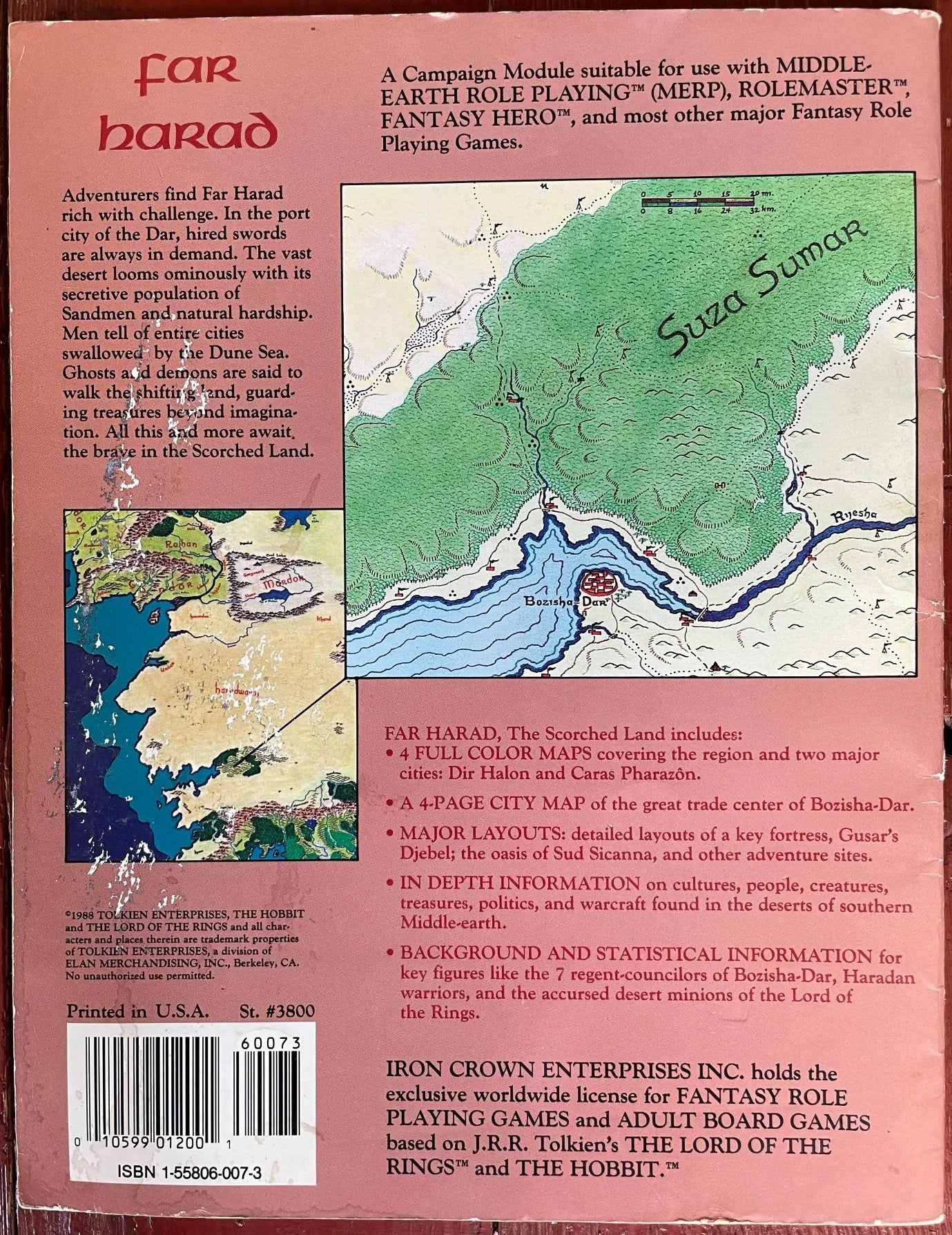 Far Harad The Scorched Land 3800 Middle Earth Roleplaying Game MERP ICE - Lichyard Games