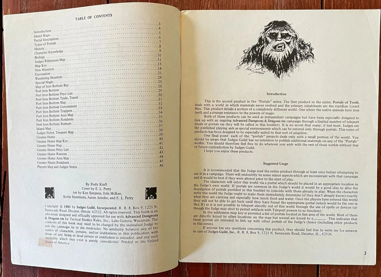 Portals of Irontooth 560 Judges Guild AD&D - Lichyard Games