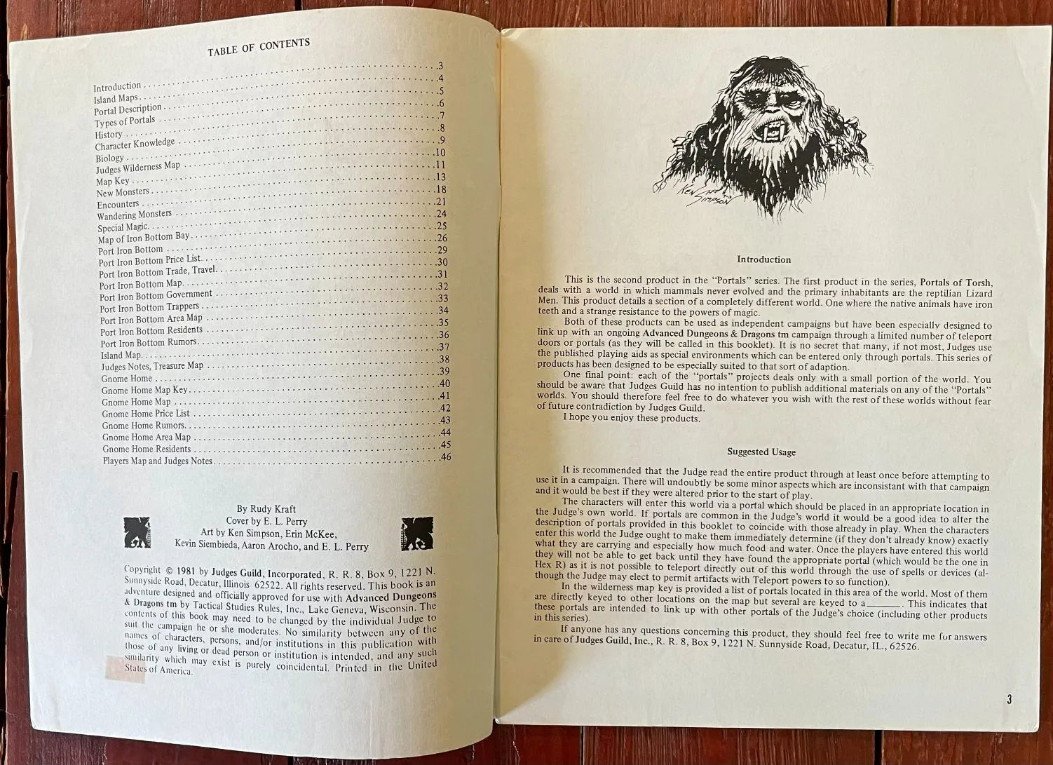 Portals of Irontooth 560 Judges Guild AD&D - Lichyard Games