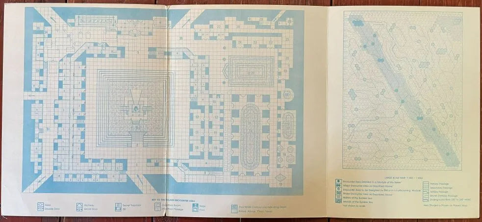 Shrine of the Kuo-Toa D2 9020 AD&D 1e (Monochrome) - Lichyard Games