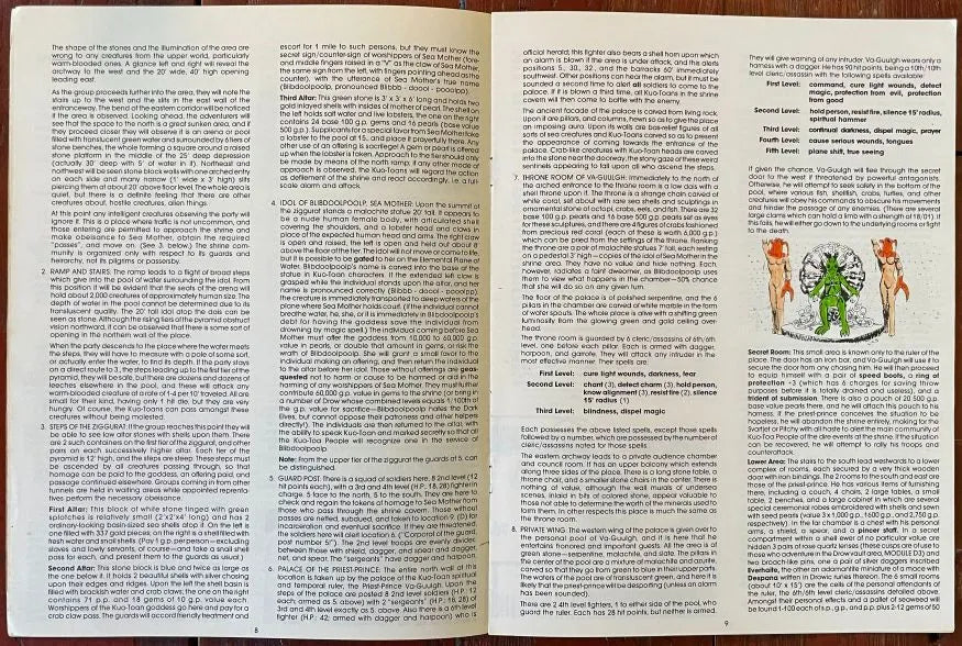 Shrine of the Kuo-Toa D2 9020 AD&D 1e (Monochrome) - Lichyard Games