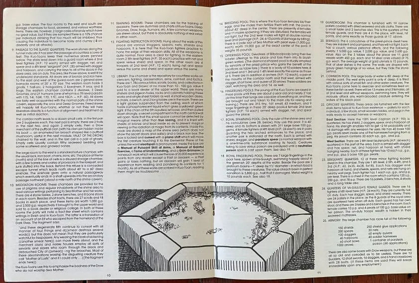 Shrine of the Kuo-Toa D2 9020 AD&D 1e (Monochrome) - Lichyard Games