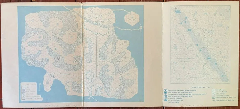 Vault of the Drow D3 9021 AD&D 1e (Monochrome) - Lichyard Games