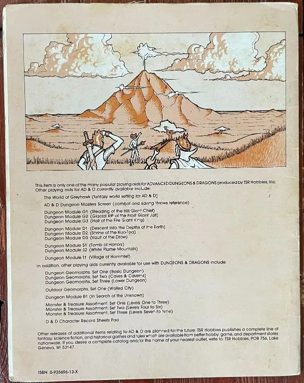 White Plume Mountain S2 9027 AD&D 1e (Monochrome) - Lichyard Games