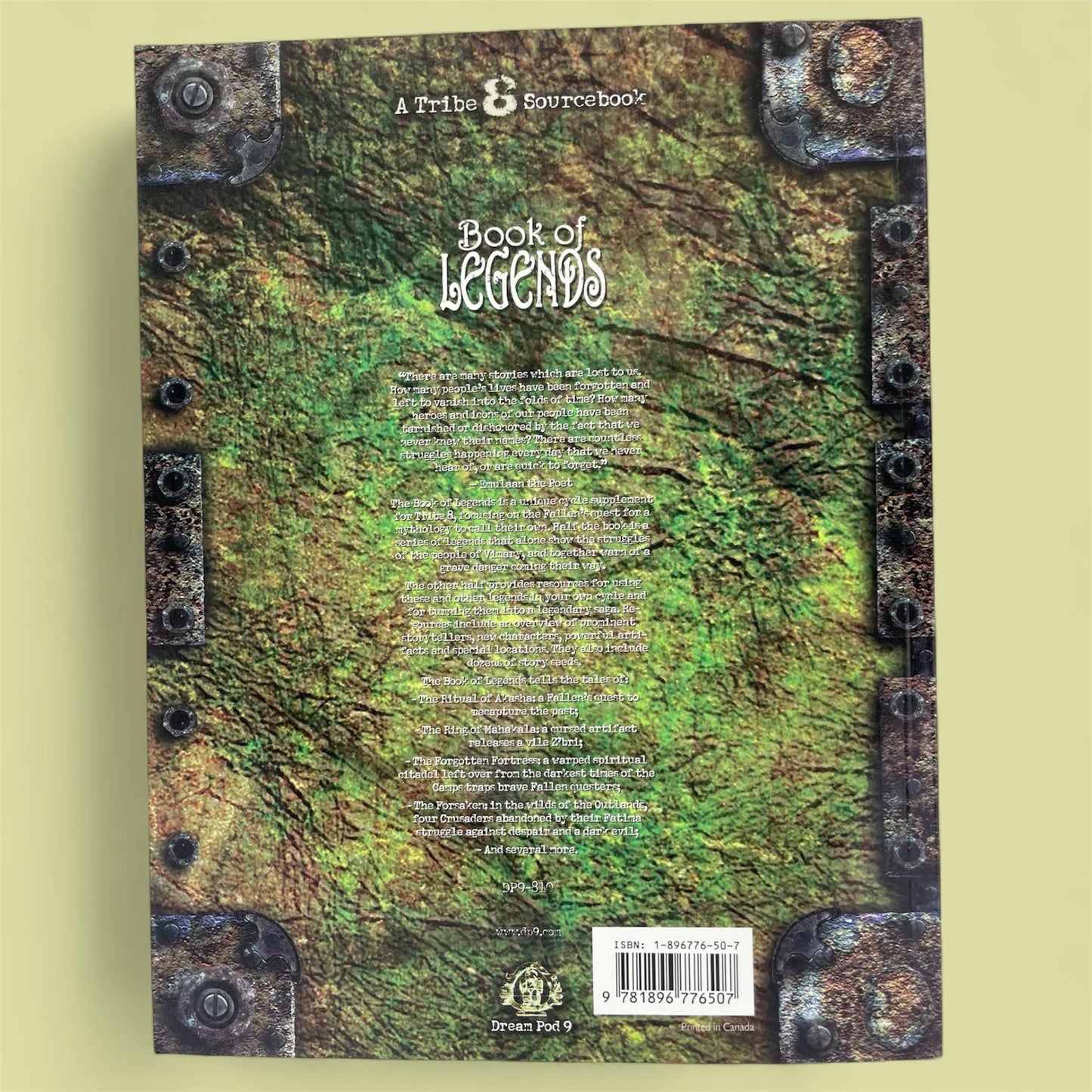 Book of Legends A Tribe 8 Sourcebook Dream Pod 9