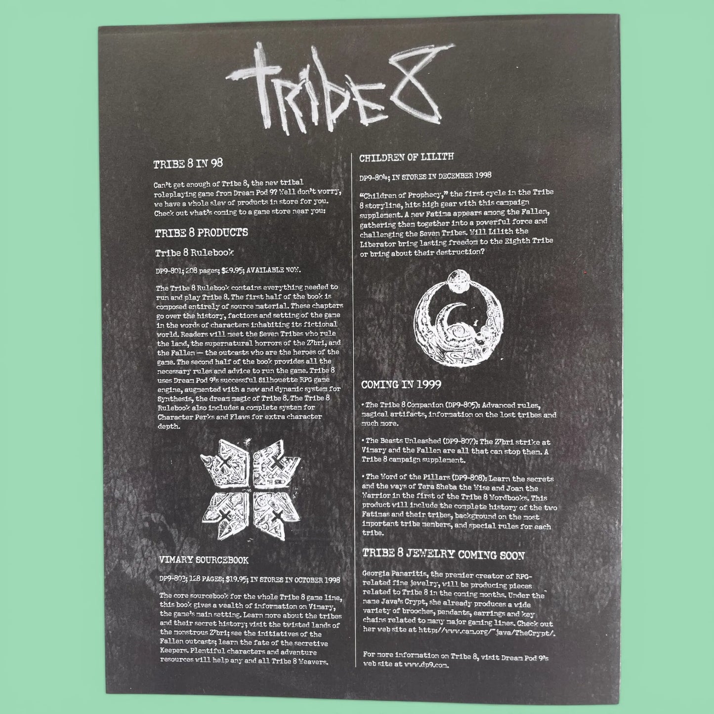 Tribe 8 Weaver's Screen and Assistant Dream Pod 9