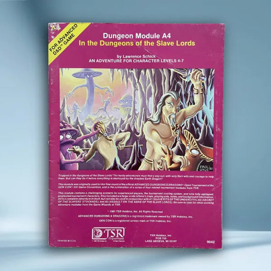 In the Dungeon of the Slave Lords A4 9042 AD&D 1e - Lichyard Games