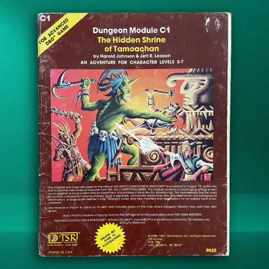 The Hidden Shrine of Tamoachan C1 9032 AD&D 1e - Lichyard Games