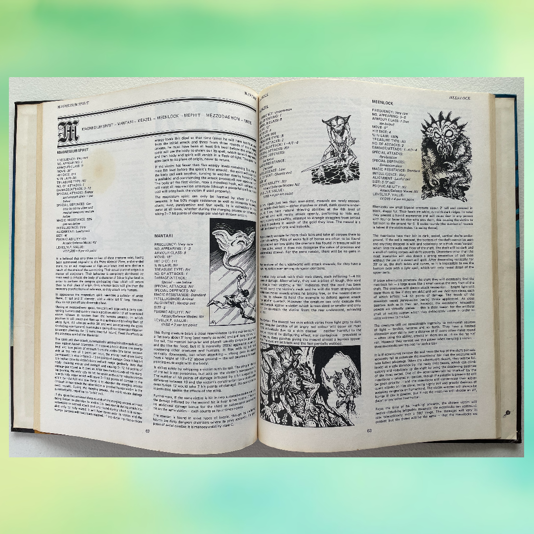 Fiend Folio 2012 Advanced Dungeons & Dragons 1e