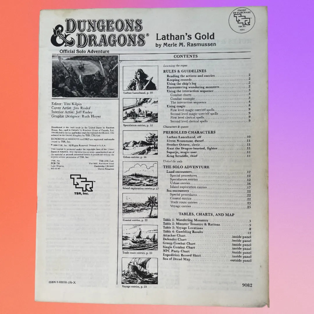 Lathan's Gold XSOLO 9082 Dungeons & Dragons