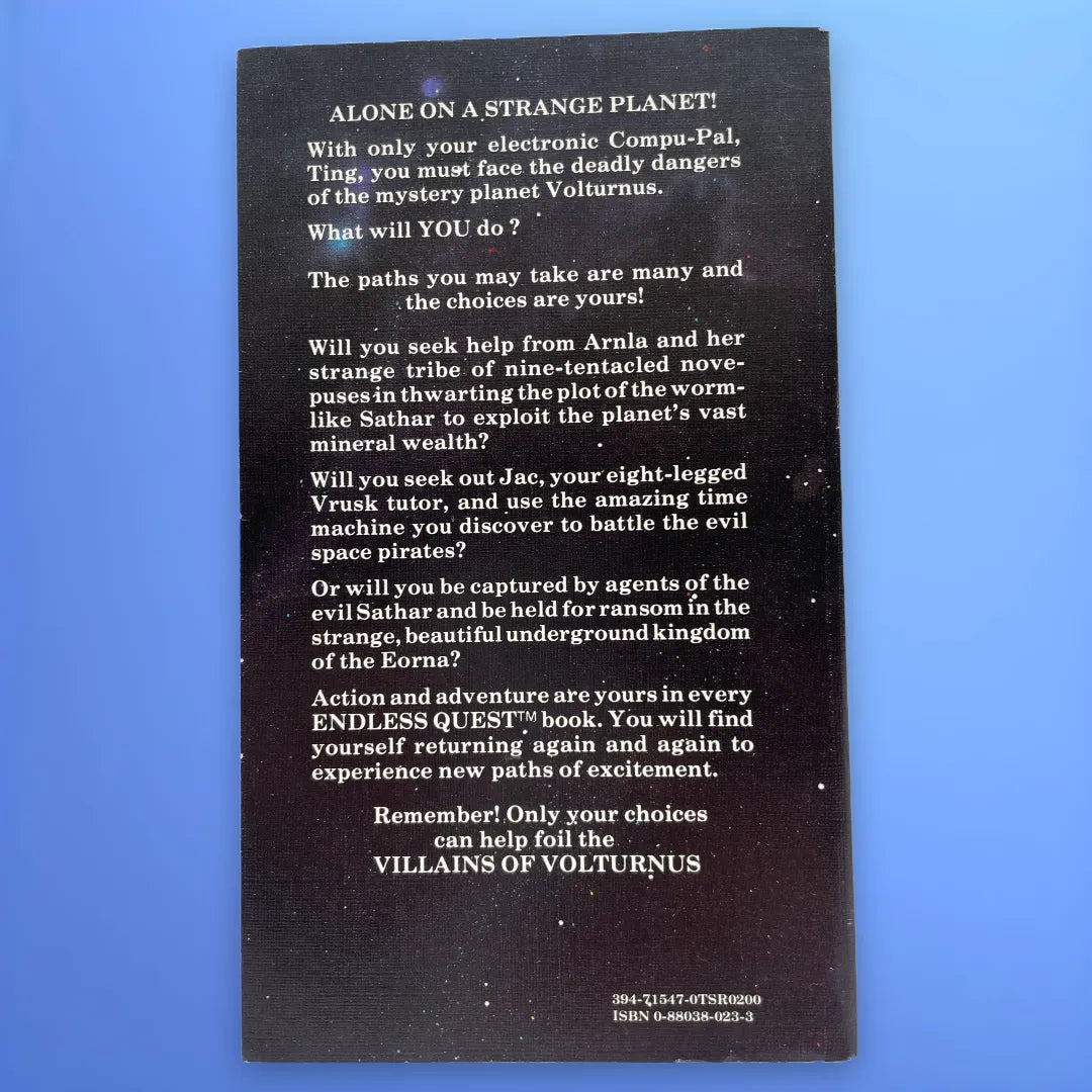 Villains of Volturnus An Endless Quest Book #8 Star Frontiers (1983) - Lichyard Games