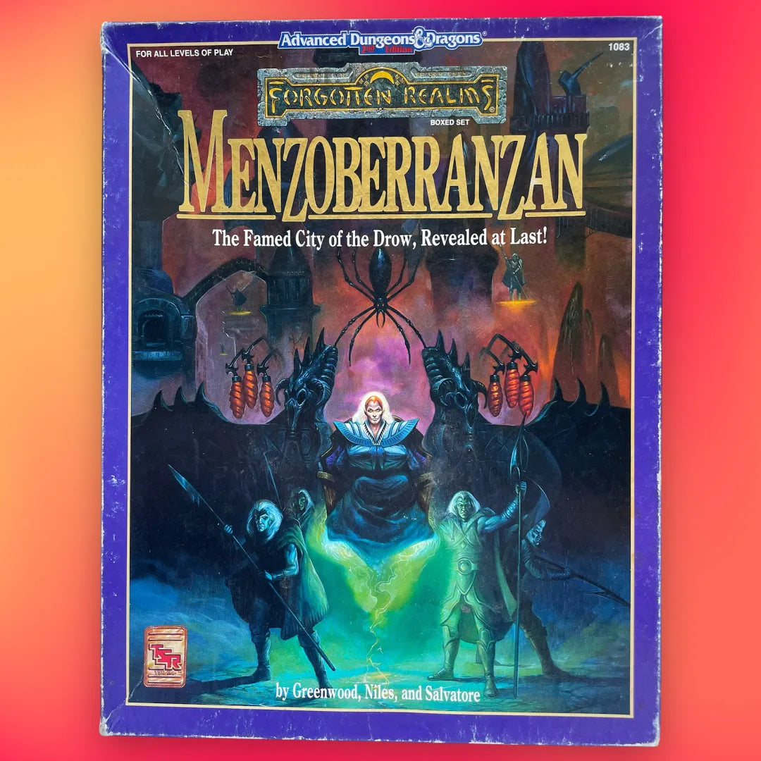 Menzoberranzan Forgotten Realms Box Set 1083 Advanced Dungeons & Dragons 2e