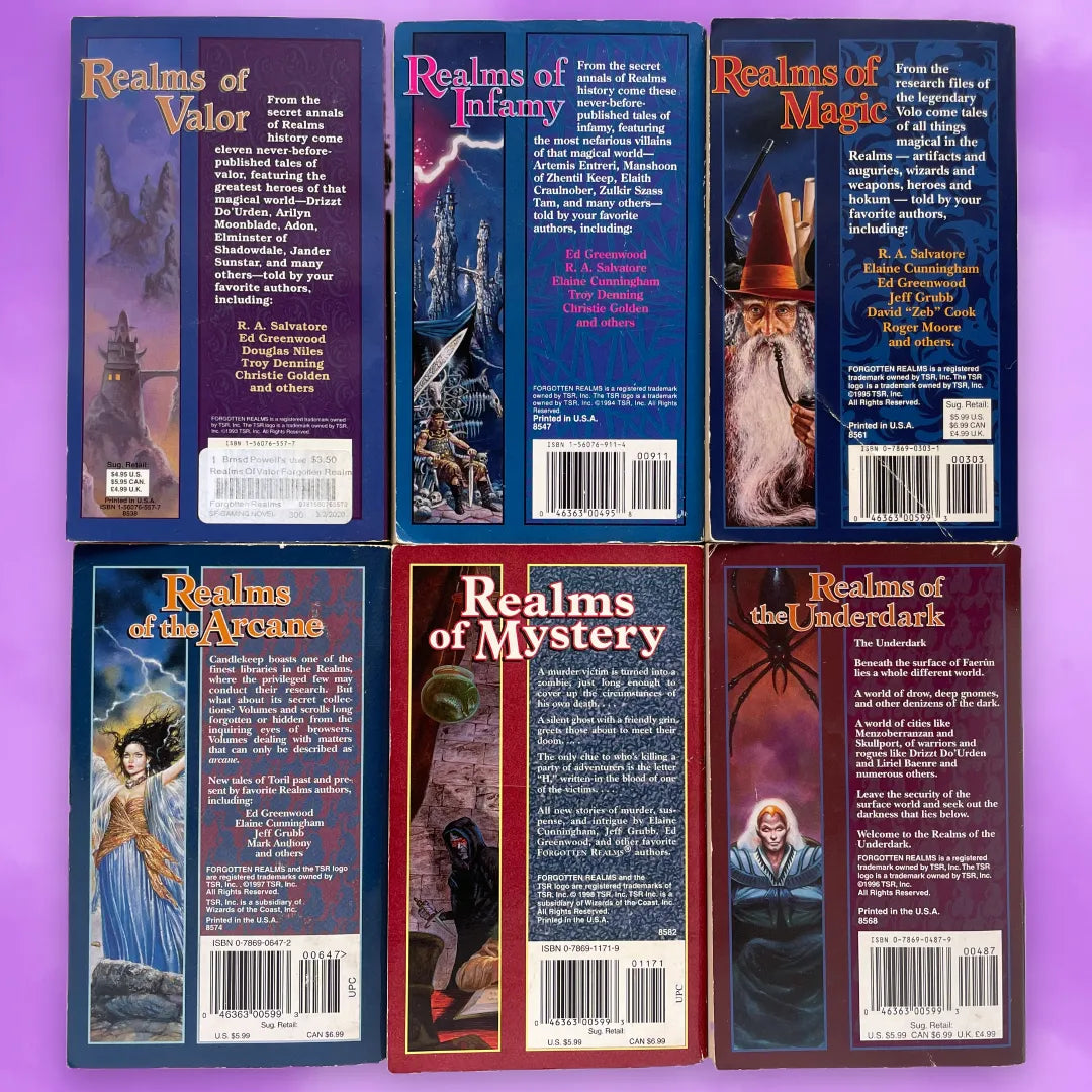 The Realms Anthologies Forgotten Realms Books 1-6 (1998) - Lichyard Games
