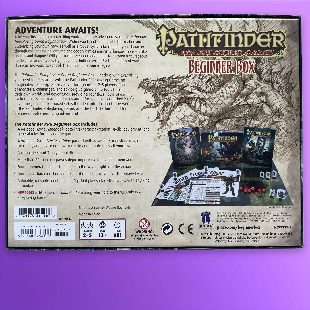 Pathfinder Roleplaying Game Beginner Box Paizo