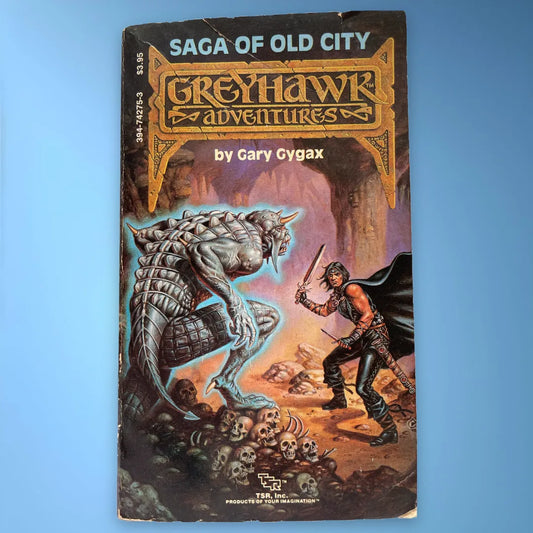 Saga of Old City Greyhawk Adventures Book 1 by Gary Gygax (1985) - Lichyard Games