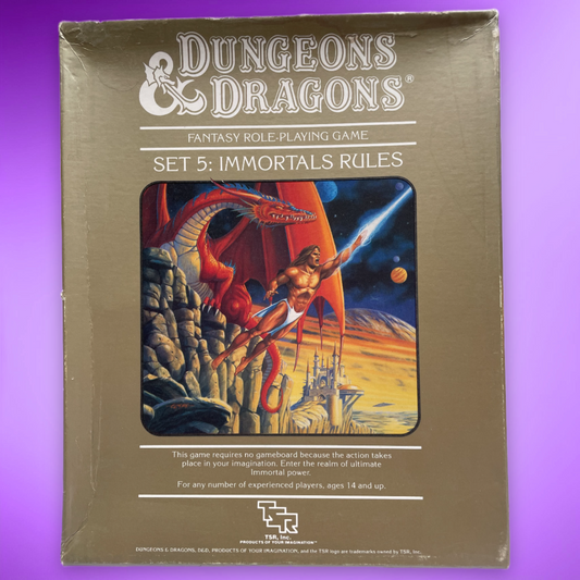 Dungeons & Dragons Immortals Rules Set 5 1017 Box Set