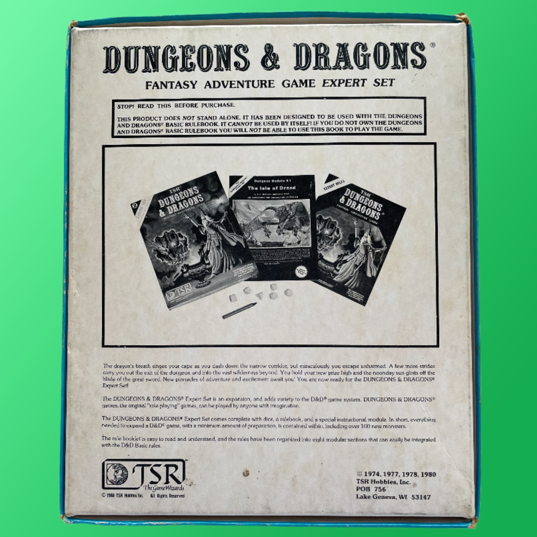 Dungeons & Dragons Expert Set 2 1012 Box Set