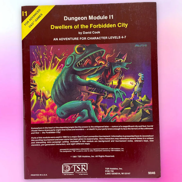 Dwellers of the Forbidden City I1 Advanced Dungeons & Dragons 1e