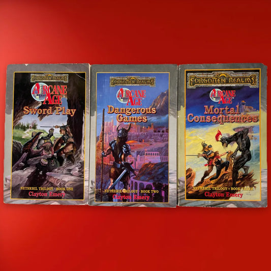 The Netheril Trilogy Forgotten Realms by Clayton Emery (1998) - Lichyard Games