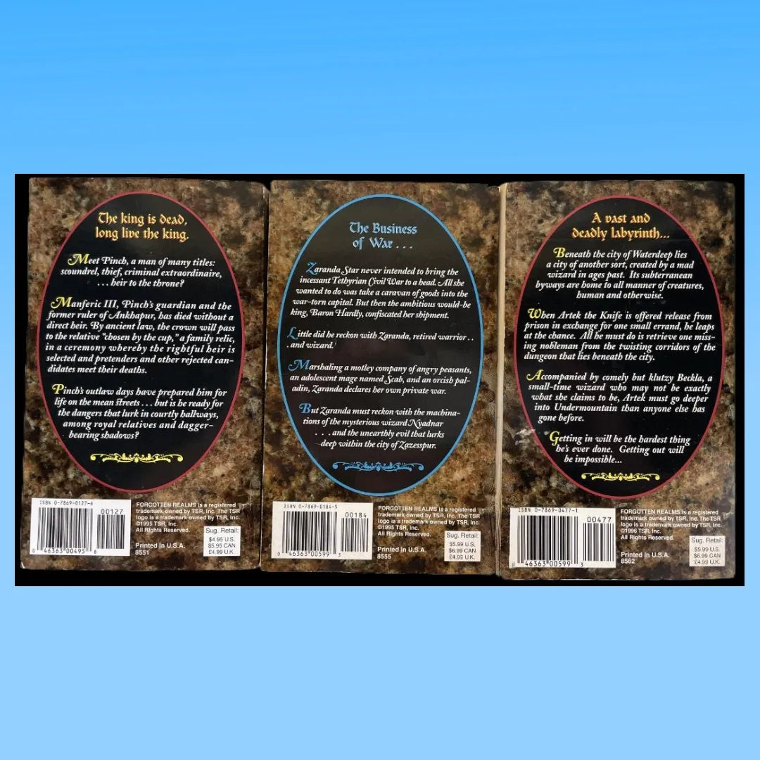 The Nobles Books 1-3 Forgotten Realms (1996) - Lichyard Games