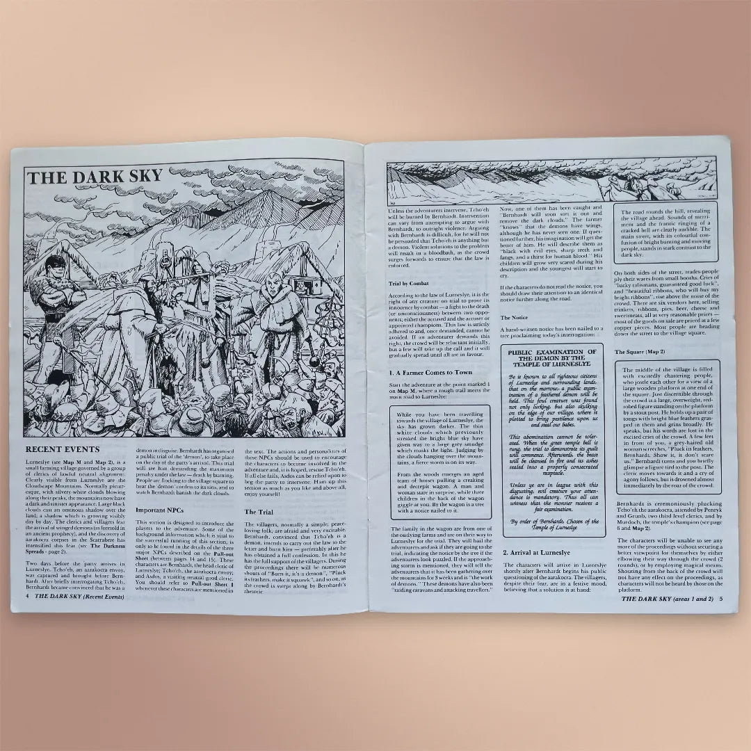 Dark Clouds Gather UK7 9151 Advanced Dungeons & Dragons 1e