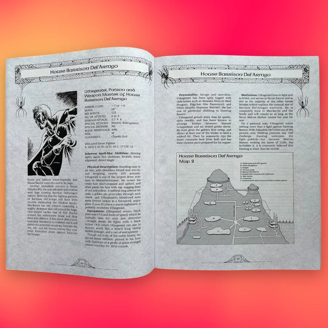 Menzoberranzan Forgotten Realms Box Set 1083 Advanced Dungeons & Dragons 2e